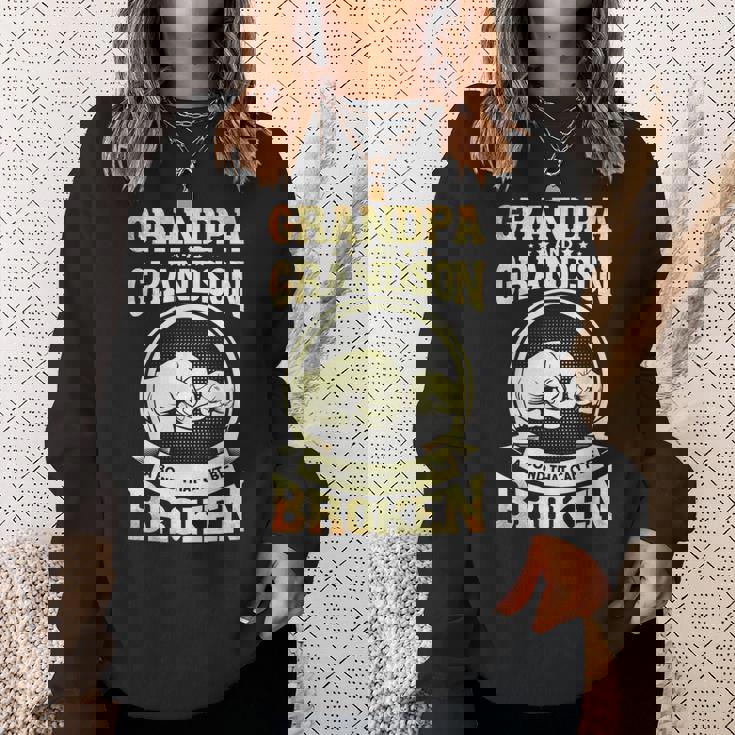 かわいいおじいちゃん 孫 おじいちゃんと孫 スウェットシャツ 彼女への贈り物