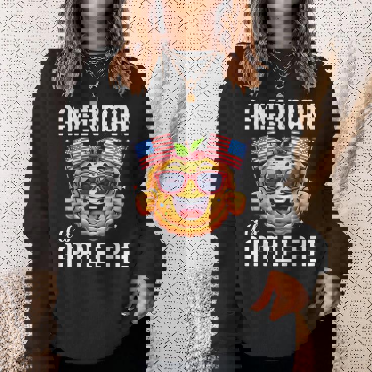 かわいいアメリカンアップルパイシャツ メンズ レディース キッズ スウェットシャツ 彼女への贈り物