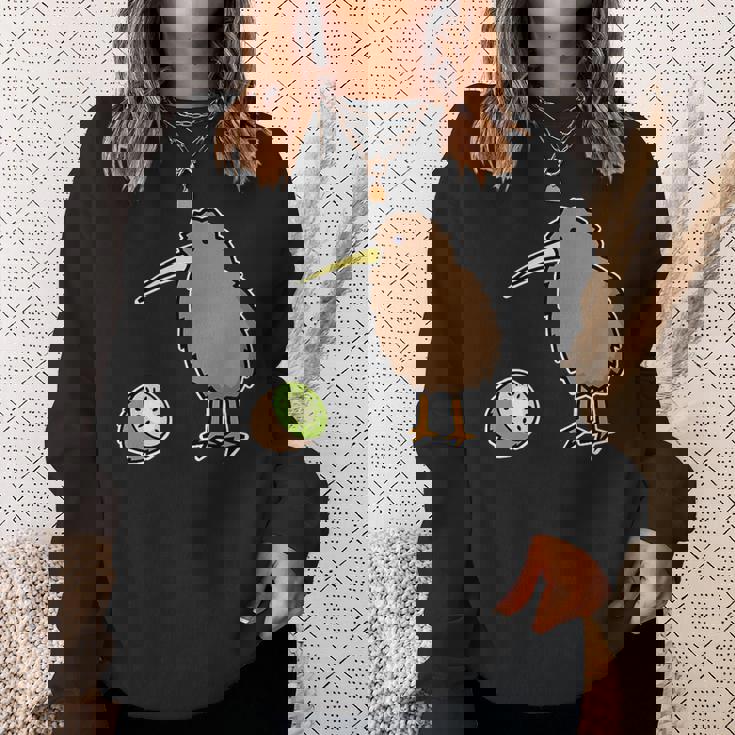 かわいいキウイの鳥と果物 ニュージーランド スウェットシャツ 彼女への贈り物