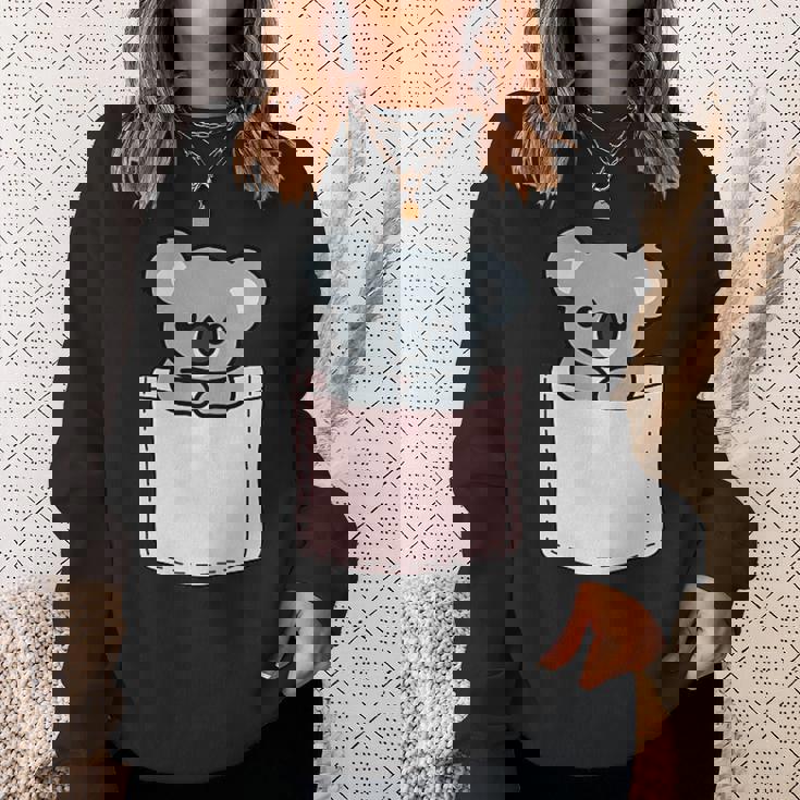 かわいいコアラ コアラベア ポケットアニマル メンズ レディース ティーン キッズ スウェットシャツ 彼女への贈り物