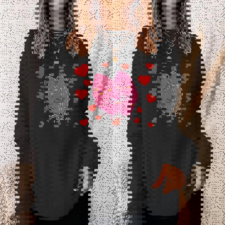 かわいいサツマイモ カップル ハグサツマイモ スウェットシャツ 彼女への贈り物