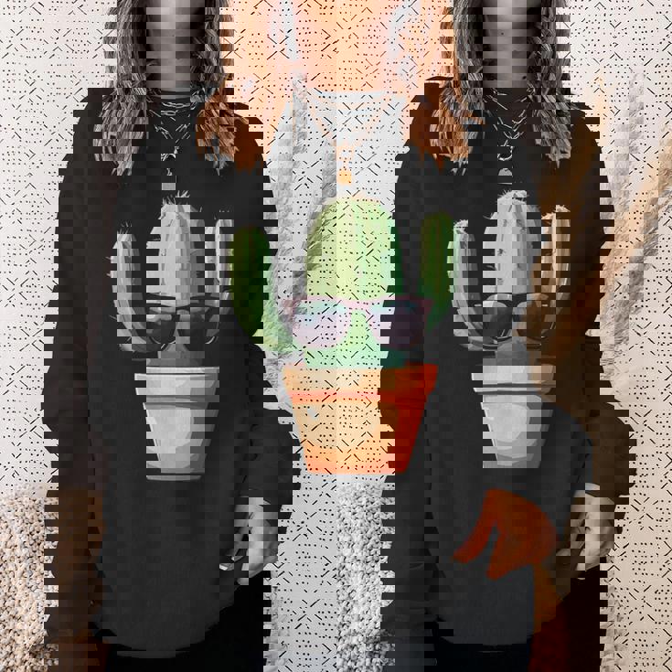 かわいいサボテン 鉢植え サボテン スウェットシャツ 彼女への贈り物