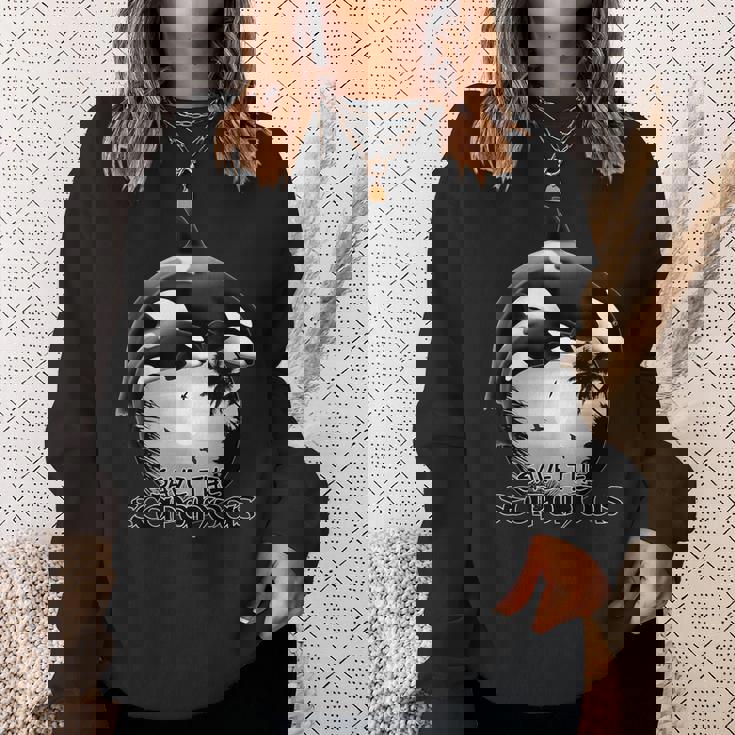 かわいいシャチサモアポリネシア スウェットシャツ 彼女への贈り物