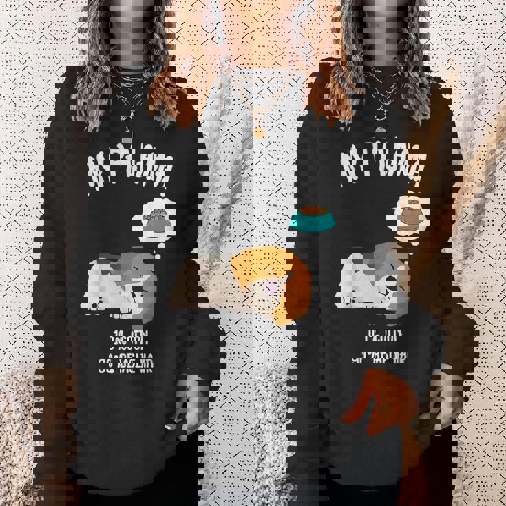 かわいいスリーピングビーグル ペット愛好家のための面白い犬のデザイン スウェットシャツ 彼女への贈り物