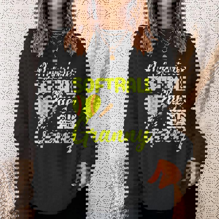 かわいいソフトボール グラニー スポーツ チームプレーヤー スウェットシャツ 彼女への贈り物