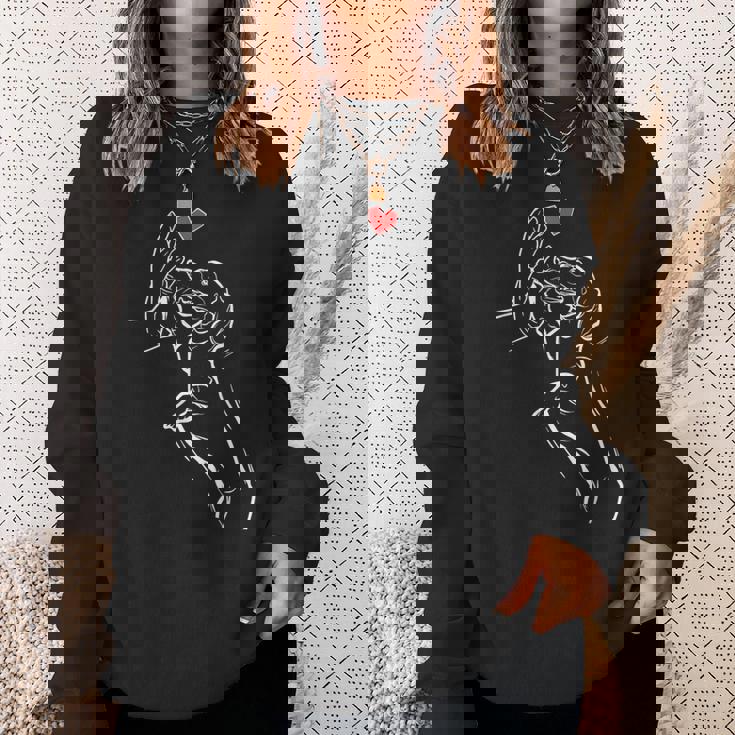 かわいいダックスフンド 犬のパパ＆犬のママ ダックスフンド Dachshund スウェットシャツ 彼女への贈り物