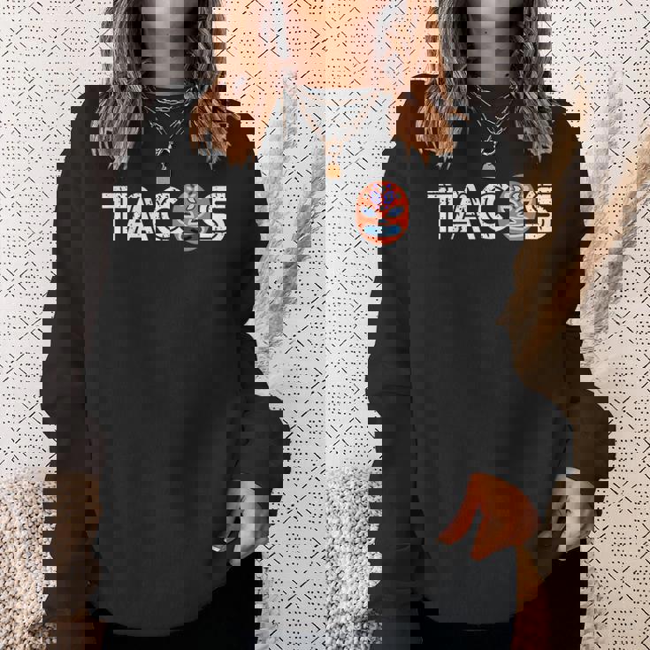 かわいいユニークなルチャリブレレスリングマスク タコスギフト スウェットシャツ 彼女への贈り物