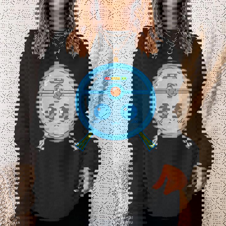 かわいいロボット掃除機掃除カワイイキッズ スウェットシャツ 彼女への贈り物