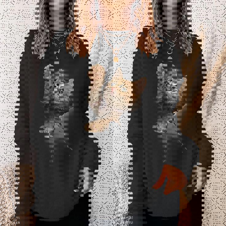 かわいい猫風 スウェットシャツ 彼女への贈り物