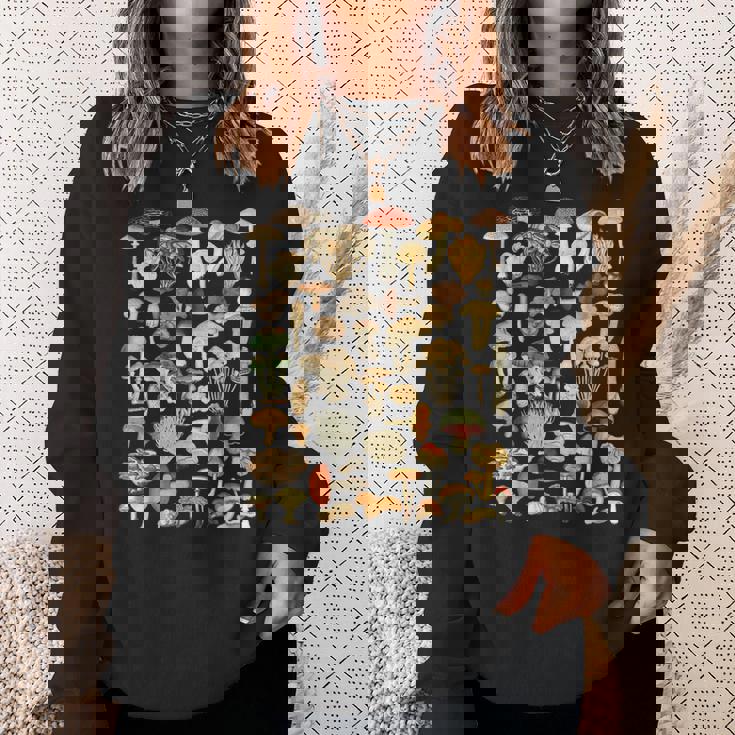 きのこシャツ菌類菌類採食きのこささやき Kinoko Koibito Gifuto スウェットシャツ 彼女への贈り物