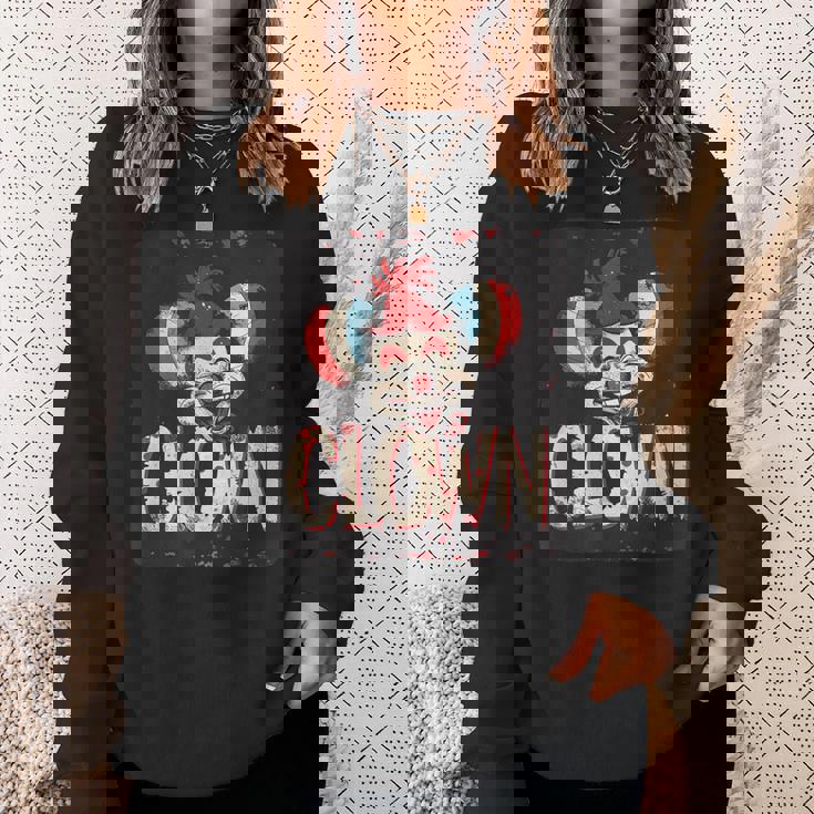 このクラシックなピエロコスチュームで楽しさを抱きしめましょう。 スウェットシャツ 彼女への贈り物