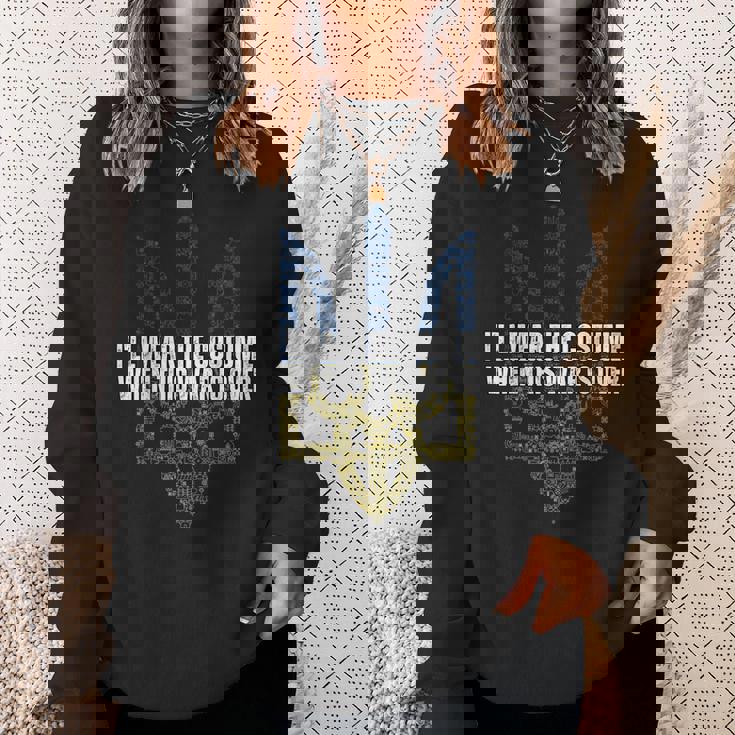 この戦争が終わったら衣装を着てやる スウェットシャツ 彼女への贈り物