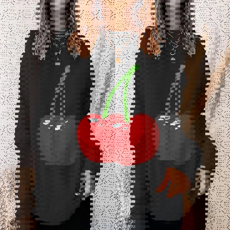 さくらんぼ2本 スウェットシャツ 彼女への贈り物