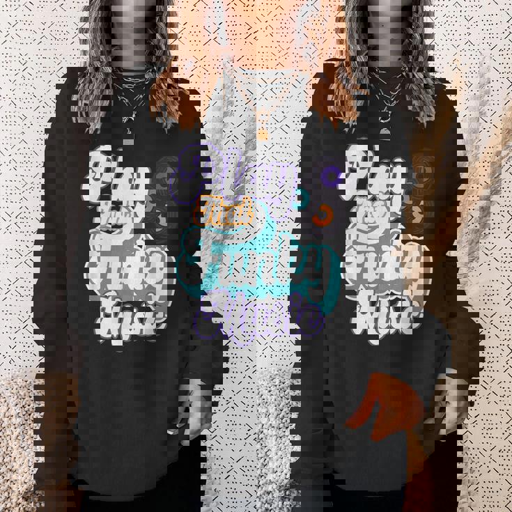 そのファンキーな音楽を再生 スウェットシャツ 彼女への贈り物