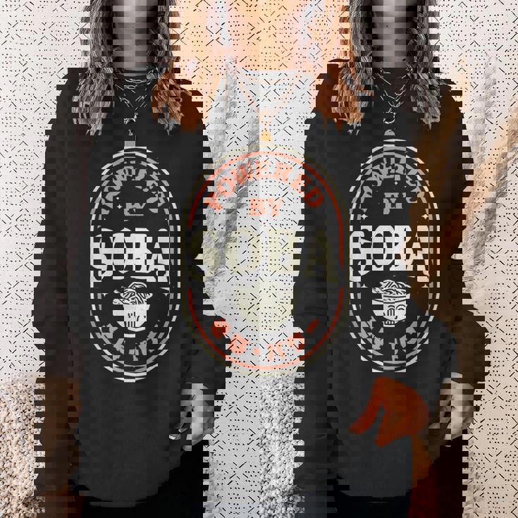 そば そば 和食 日本 キャラクター お土産 スウェットシャツ 彼女への贈り物