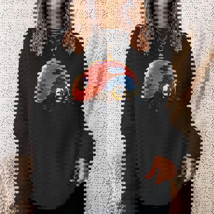 てんとう虫 てんとう虫 愛 昆虫 甲虫 甘い てんとう虫 スウェットシャツ 彼女への贈り物