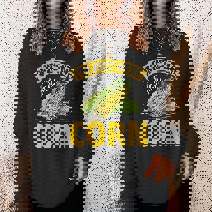 とうもろこし野菜 とうもろこし スウェットシャツ 彼女への贈り物