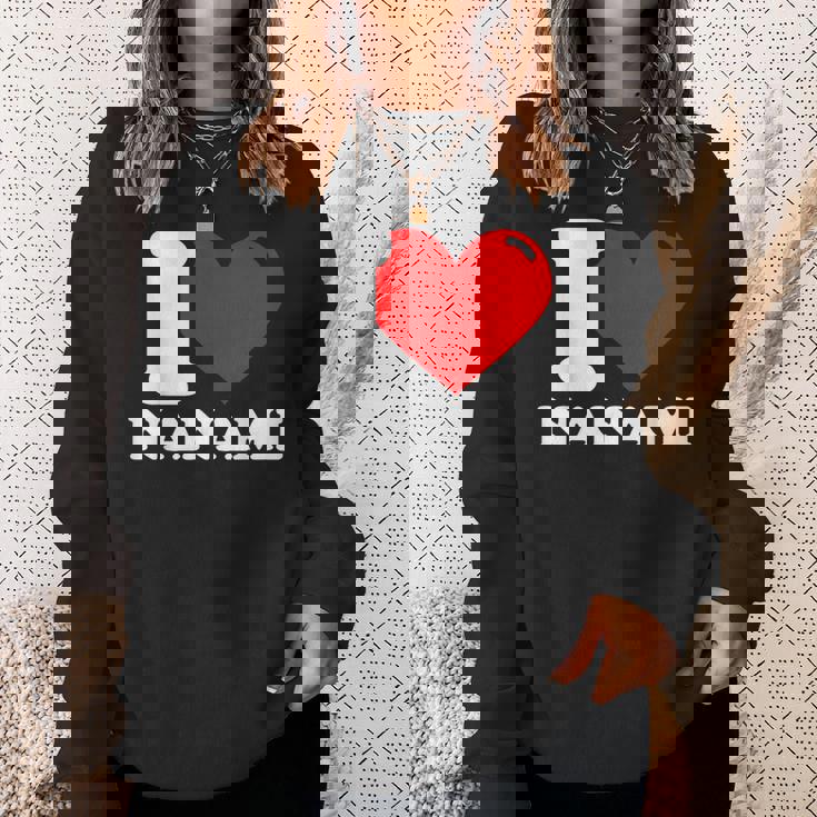 ななみ大好き 名 スウェットシャツ 彼女への贈り物