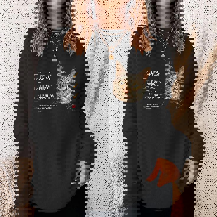 ねこ、かわいい 猫 キジトラ猫 鶉 うずら かわいい Cat スウェットシャツ 彼女への贈り物