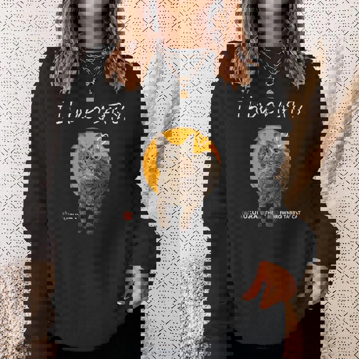 ねこだいすき 猫 キジトラ猫 かわいい Cat スウェットシャツ 彼女への贈り物