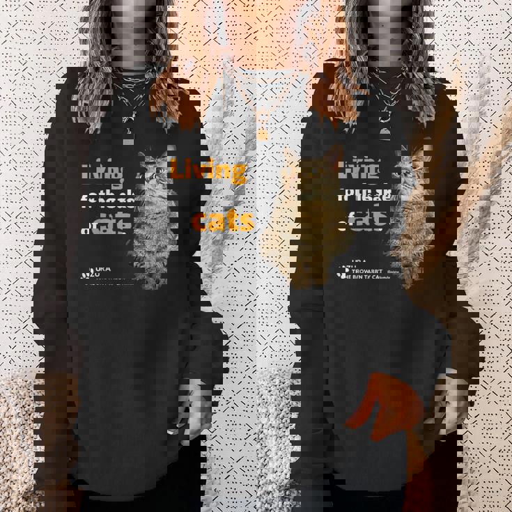 ねこのために生きてる 猫 かわいい キジトラ猫 Cat スウェットシャツ 彼女への贈り物