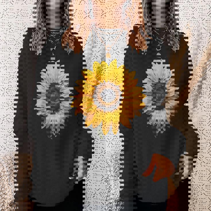 ひまわり モチーフ フラワーアート アート ひまわり スウェットシャツ 彼女への贈り物