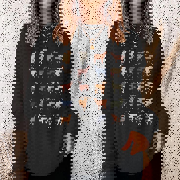 ふれあい動物園 たくさんのヤギ スウェットシャツ 彼女への贈り物