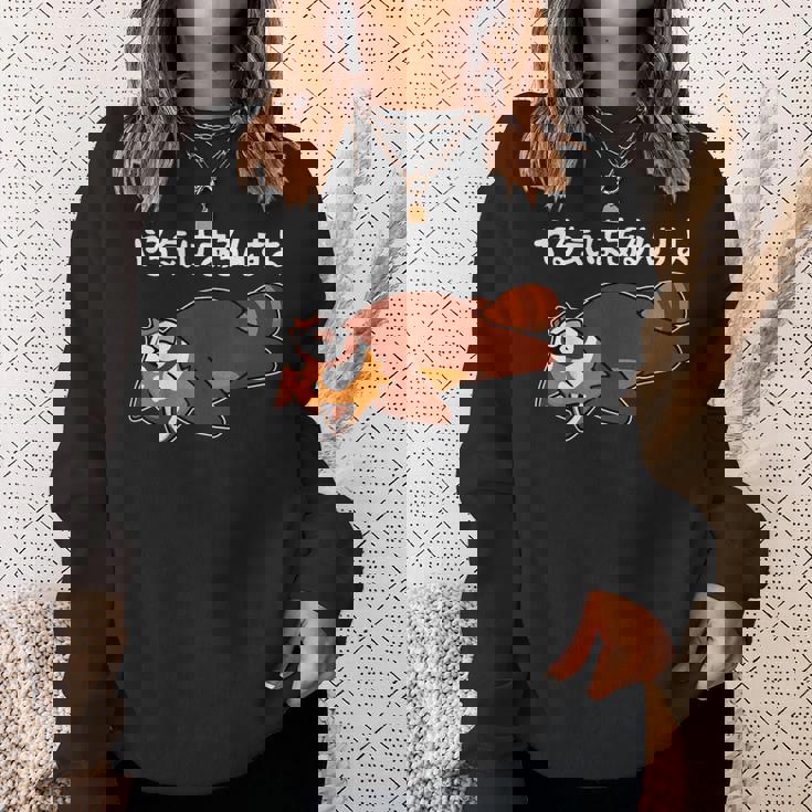 やる気はあるんすよ レッサーパンダ ジョーク かわいい 動物好き ギャグ好き ジョーク好き ギャグ おもしろ ネタ スウェットシャツ 彼女への贈り物