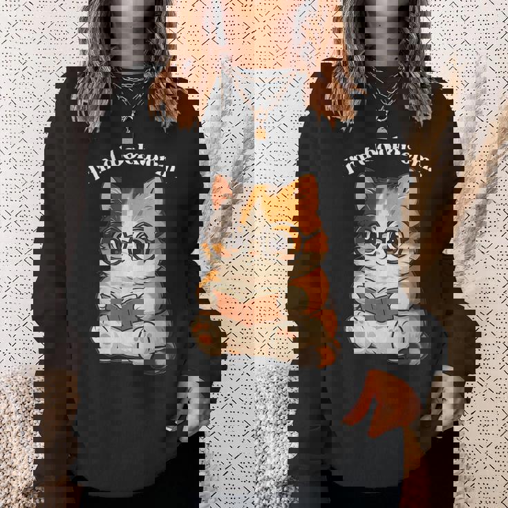 わがまま猫 ねこ 読書好き かわいい おもしろ マンガ スウェットシャツ 彼女への贈り物