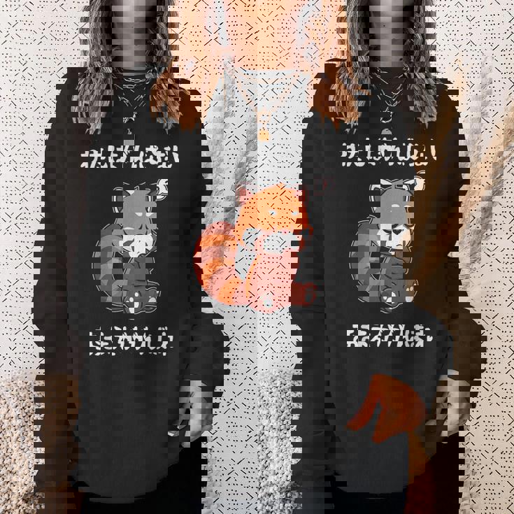 わたしはがんばらないおまえががんばれ ユニークなメッセージ 面白い おもしろ スウェットシャツ 彼女への贈り物