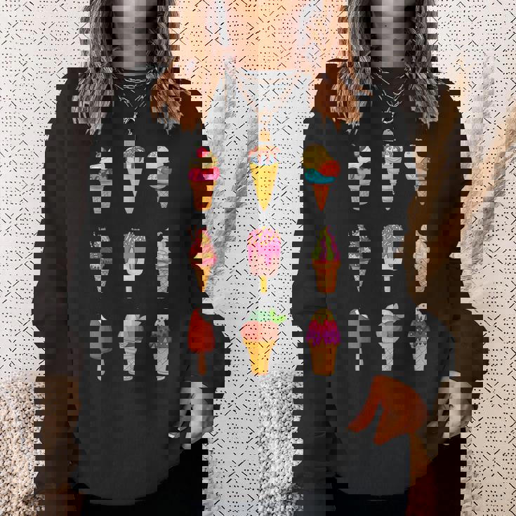 アイスクリーム アイスクリーム アイスクリーム販売ソフトアイスクリーム スウェットシャツ 彼女への贈り物