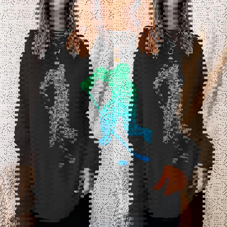 アイスホッケー選手ユースメンズキッズボーイズ 長袖tシャツ スウェットシャツ 彼女への贈り物