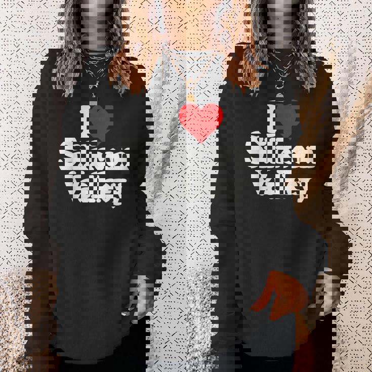 アイラブハートシリコンバレーv カリフォルニア スウェットシャツ 彼女への贈り物