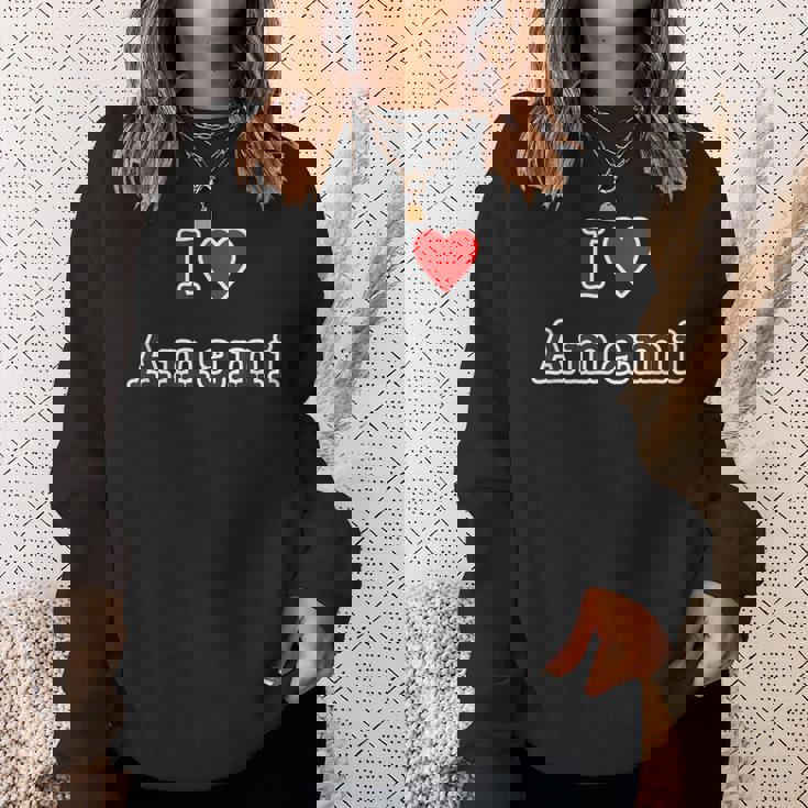 アイラブ・Amami 奄美大島（I Love ハート）【47都道府県】Jimo-T ジモティ お土産 面白い スウェットシャツ 彼女への贈り物