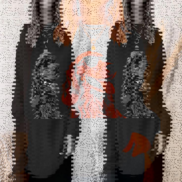 アイリッシュセッター犬種グラフィック。 スウェットシャツ 彼女への贈り物