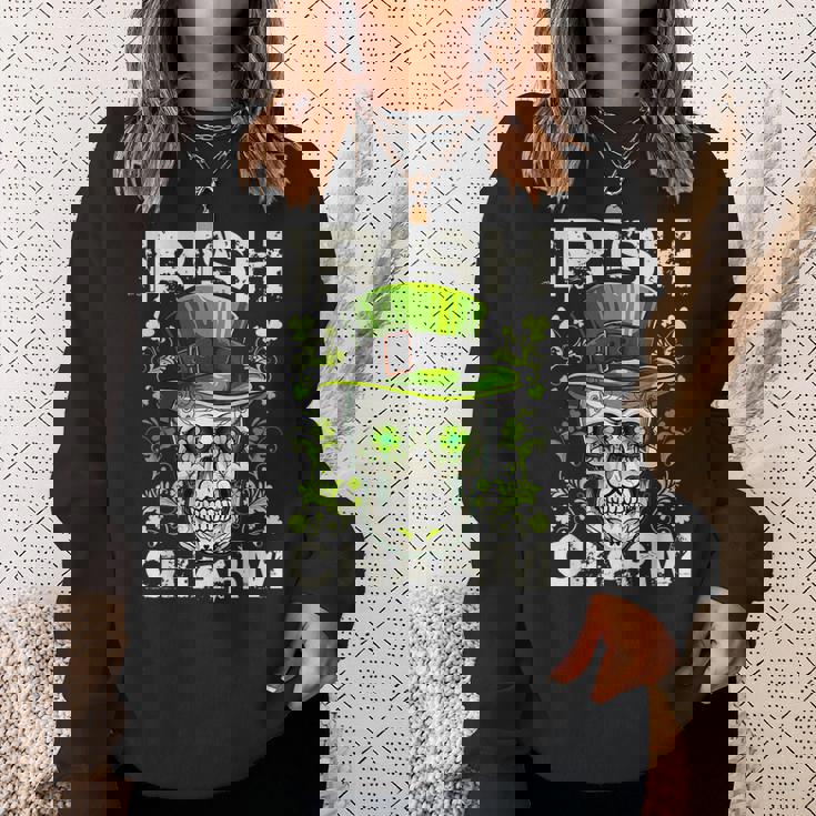 アイリッシュ・チャーム・シュガー・スカル・セント・パトリックス・デイ・アウトフィット スウェットシャツ 彼女への贈り物