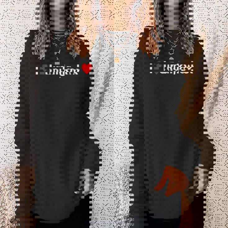 アイ・ハート・ジョングク スウェットシャツ 彼女への贈り物