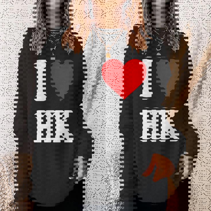 アイ・ラブ Hk アイハート香港 スウェットシャツ 彼女への贈り物