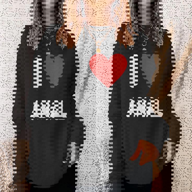 アイ・ラブ・アナル スウェットシャツ 彼女への贈り物