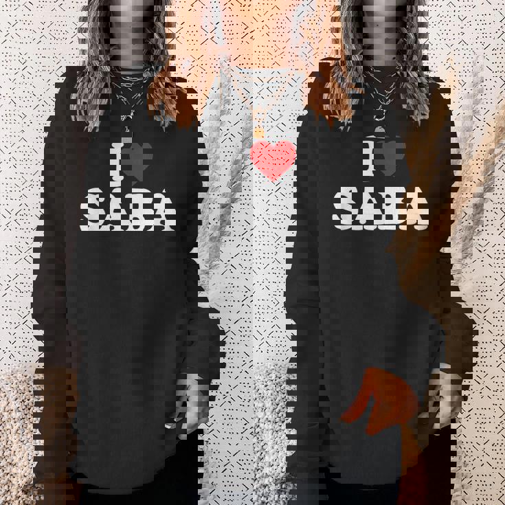 アイ・ラブ・サバ スウェットシャツ 彼女への贈り物