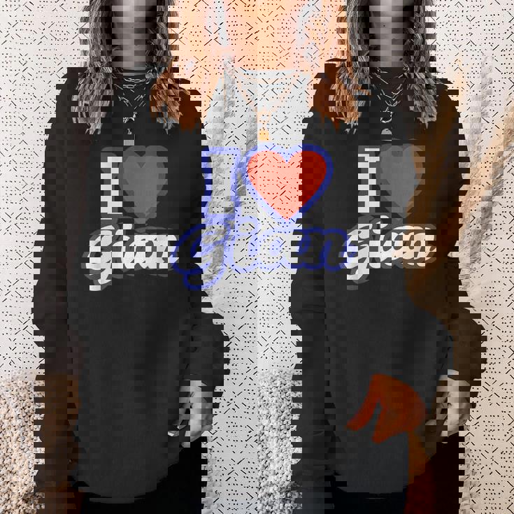 アイ・ラブ・ジャイアン スウェットシャツ 彼女への贈り物