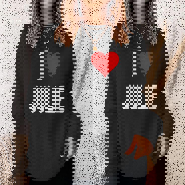 アイ・ラブ・ジュリー スウェットシャツ 彼女への贈り物