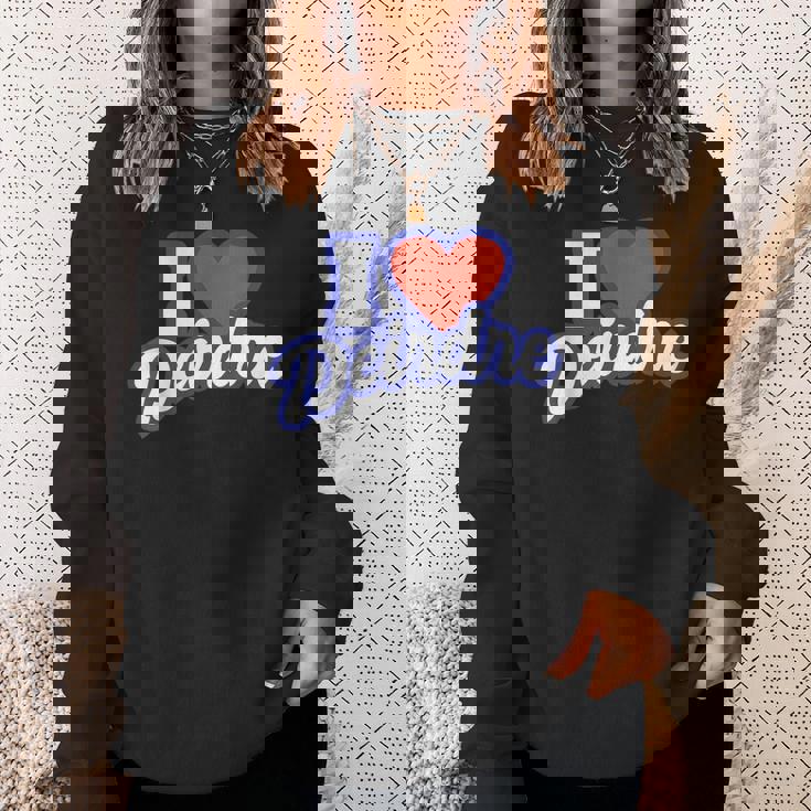 アイ・ラブ・ディアドラ スウェットシャツ 彼女への贈り物