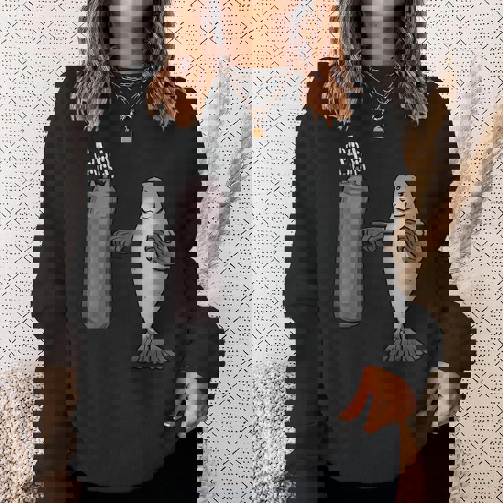 アザラシ ボクシング ホビーボックス スポーツ 海獣 スウェットシャツ 彼女への贈り物