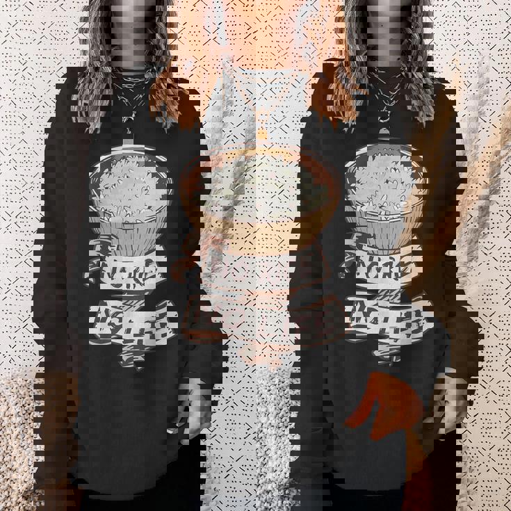 アジア料理 炒飯丼 ご飯好き 食通 スウェットシャツ 彼女への贈り物