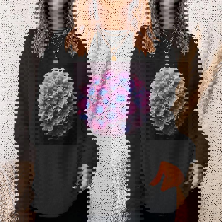 アジサイのようなアジサイの花 スウェットシャツ 彼女への贈り物