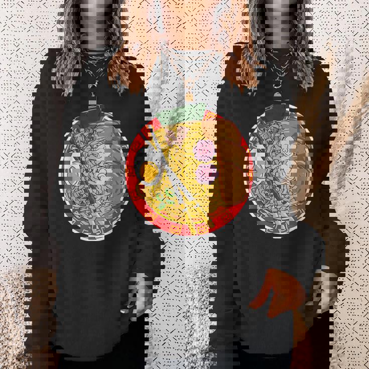 アニメ 和風ラーメン 麺類 食いしん坊ギフト スウェットシャツ 彼女への贈り物