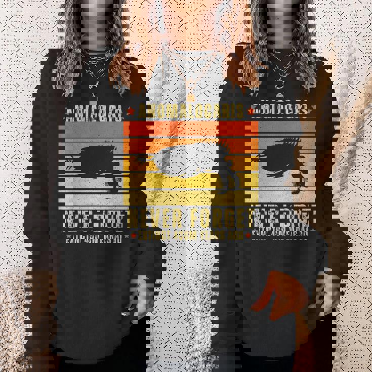 アノマロカリスは絶滅した節足動物を決して忘れない スウェットシャツ 彼女への贈り物