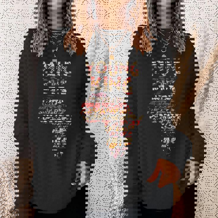 アフリカの王 アート ケンテ 布 アフリカ ガーナ キッズ 面白い アフリカ スウェットシャツ 彼女への贈り物