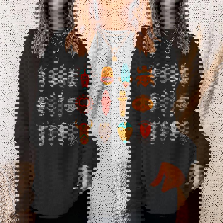 アフリカンマスクアート Blm スウェットシャツ 彼女への贈り物